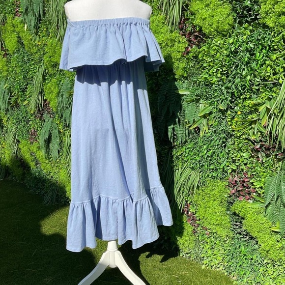 Free People Beach Lynne Midi Dress NWOT SZ Small Off the Shoulder - Picture 6 of 7